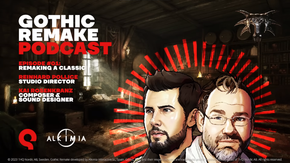 Tło z nagrania pierwszego epizodu Gothic Remake Podcast